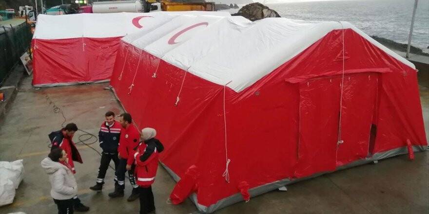 Sarp Sınır Kapısı'nda Da Sahra Hastaneleri Kuruluyor