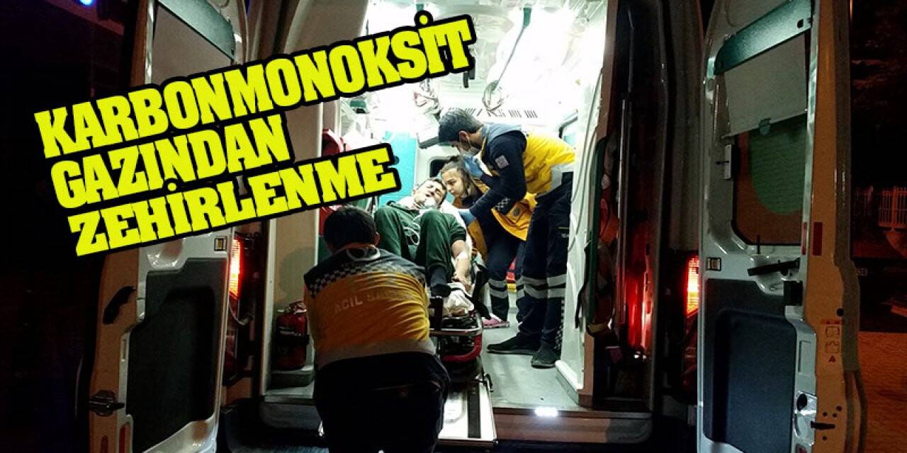 Karbonmonoksit gazından zehirlenen kişi hastanelik oldu