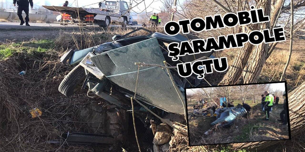 Otomobil şarampole uçtu: 1 yaralı