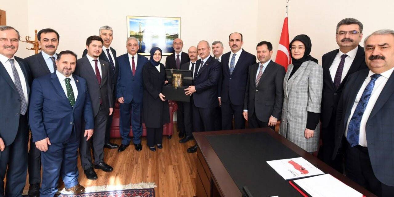 Konya protokolü bakanlarla Konya yatırımlarını konuştu