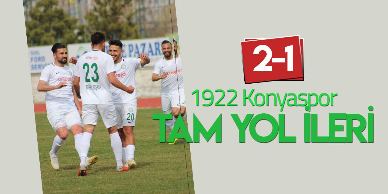 1922 Konyaspor tam yol ileri: 2-1