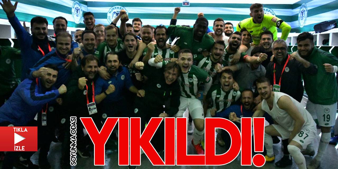 Fenerbahçe galibiyeti sonrası Konyaspor soyunma odası yıkıldı!