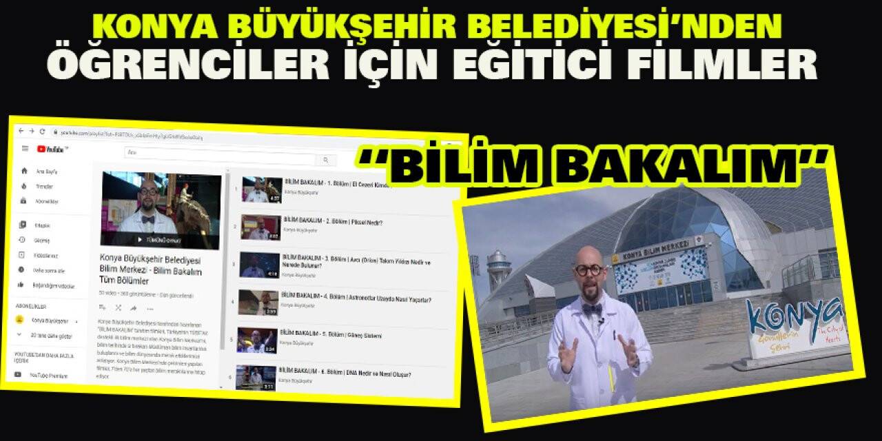 Konya Büyükşehir Belediyesi'nden Öğrenciler için Eğitici Filmler