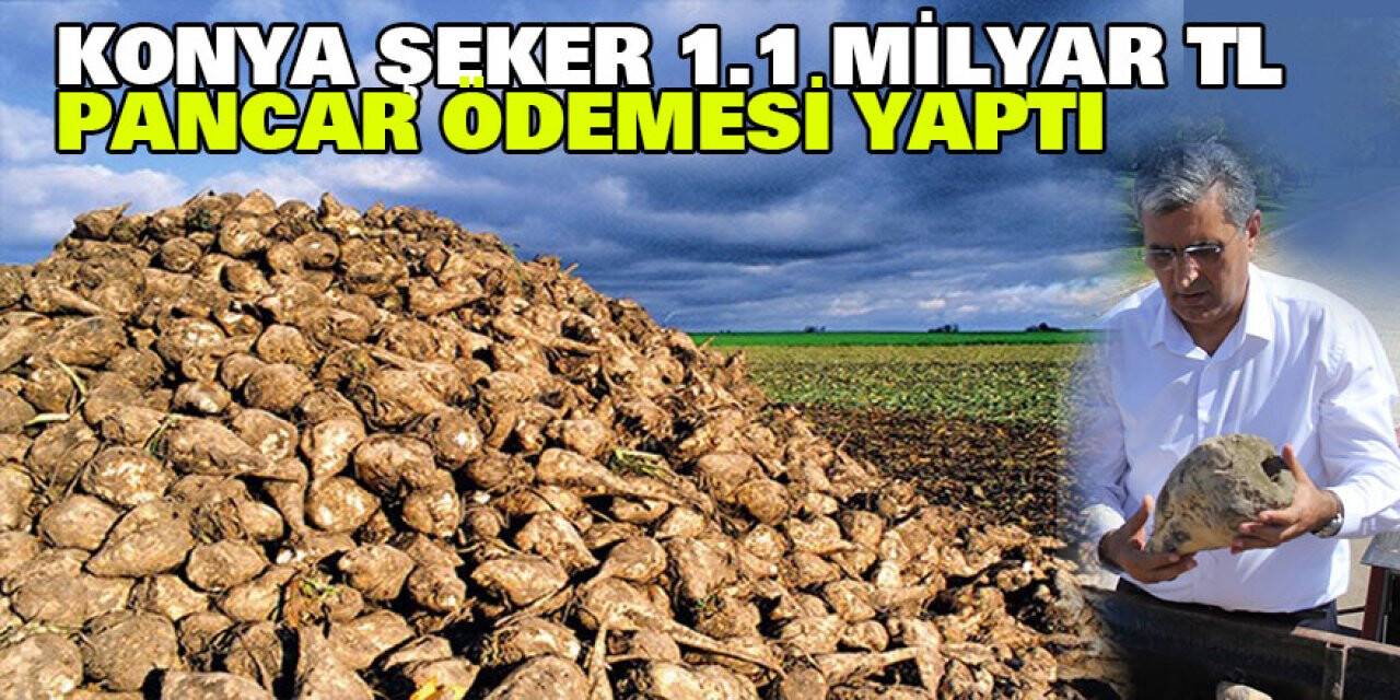Konya Şeker 1.1 milyar TL pancar ödemesi yaptı
