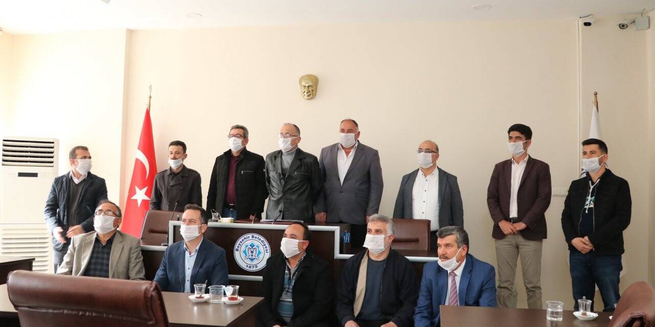 Beyşehir Belediyesi'nde Muhtarlarla "koronavirüs" Toplantısı