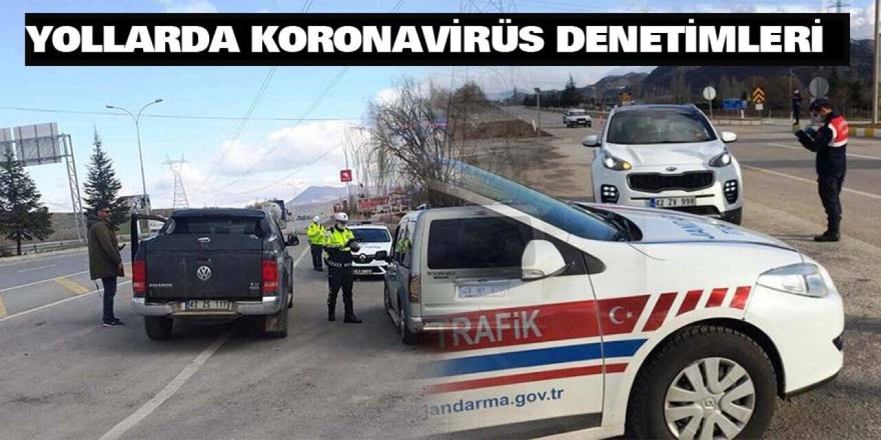Yollarda Koranavirüs Denetimleri