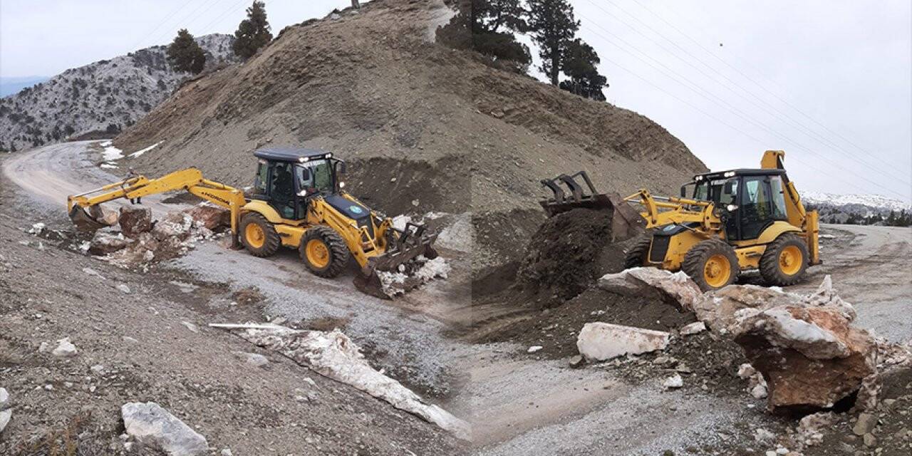 Antalya'ya giden alternatif yol kapatıldı