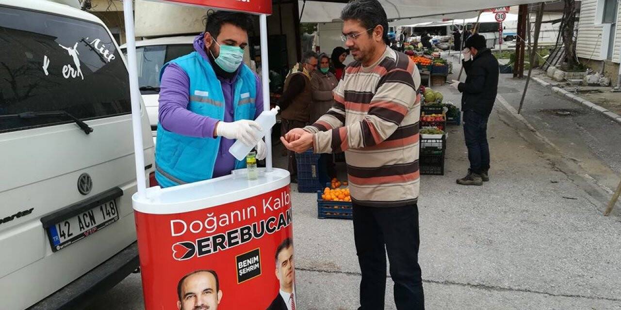 Derebucak'ta Koronavirüs Önlemleri