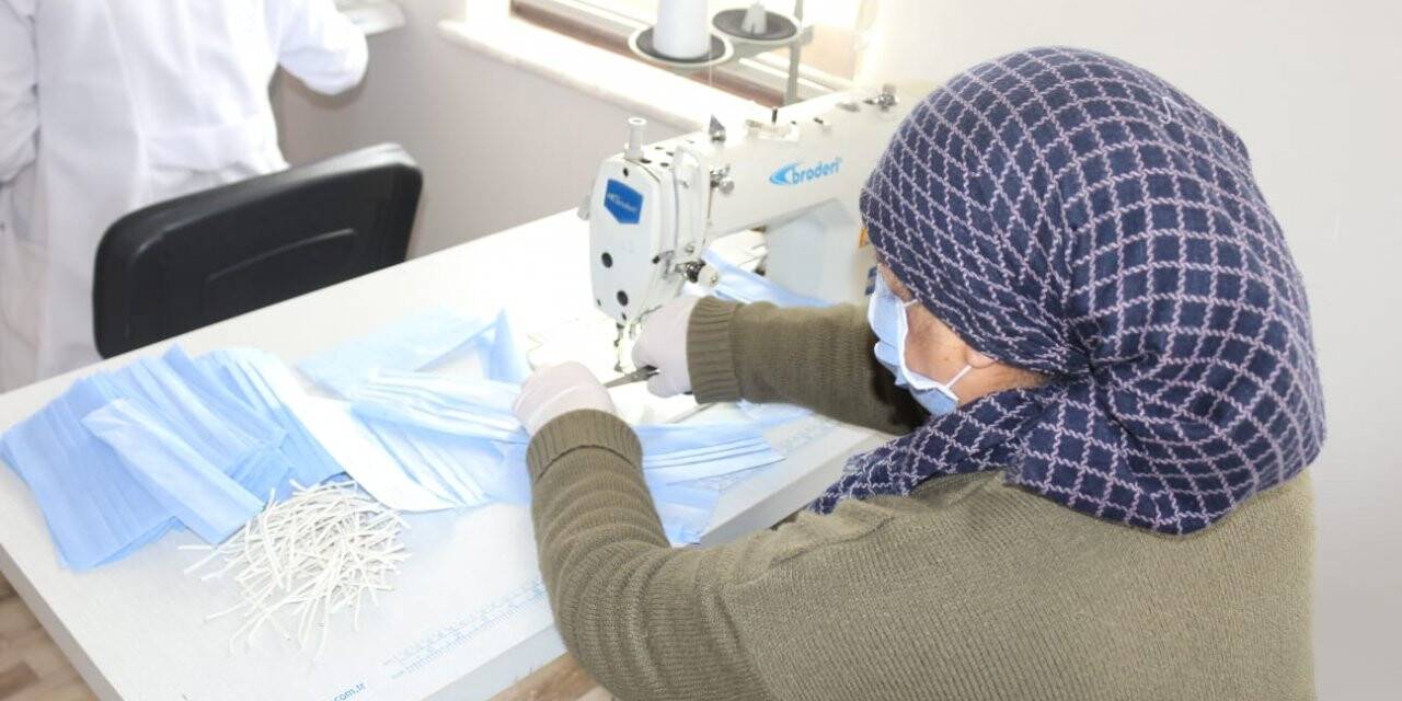 Kulu'da Maske Üretimine Başlandı