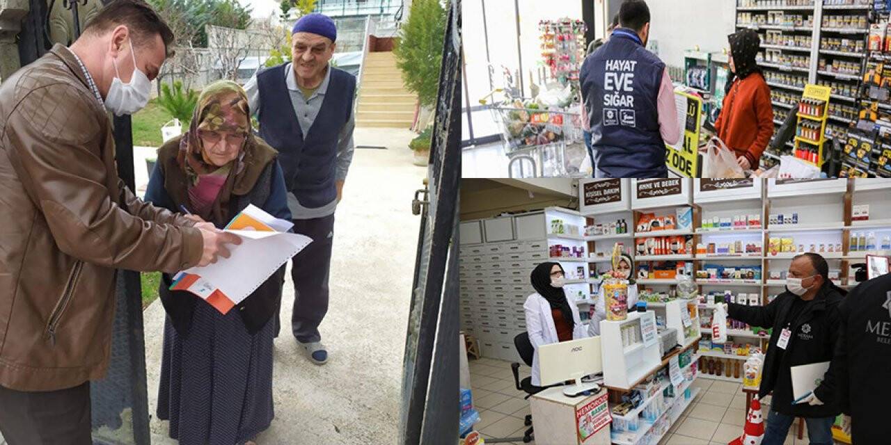 Yardımlar sokağa çıkma yasağında da devam ediyor