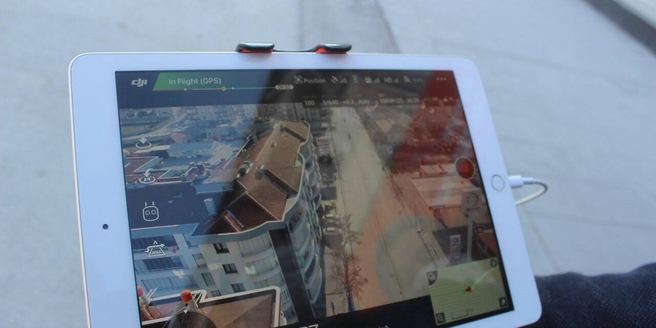 Drone ile denetim yapıldı