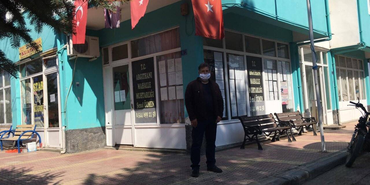 Argıthanı Mahallesi Muhtarı Özmen'den Teşekkür