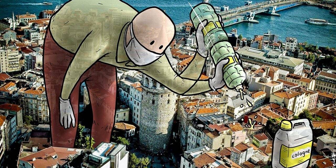 Koronavirüsle Mücadeleye 'lilliputlar'la Dikkati Çekti