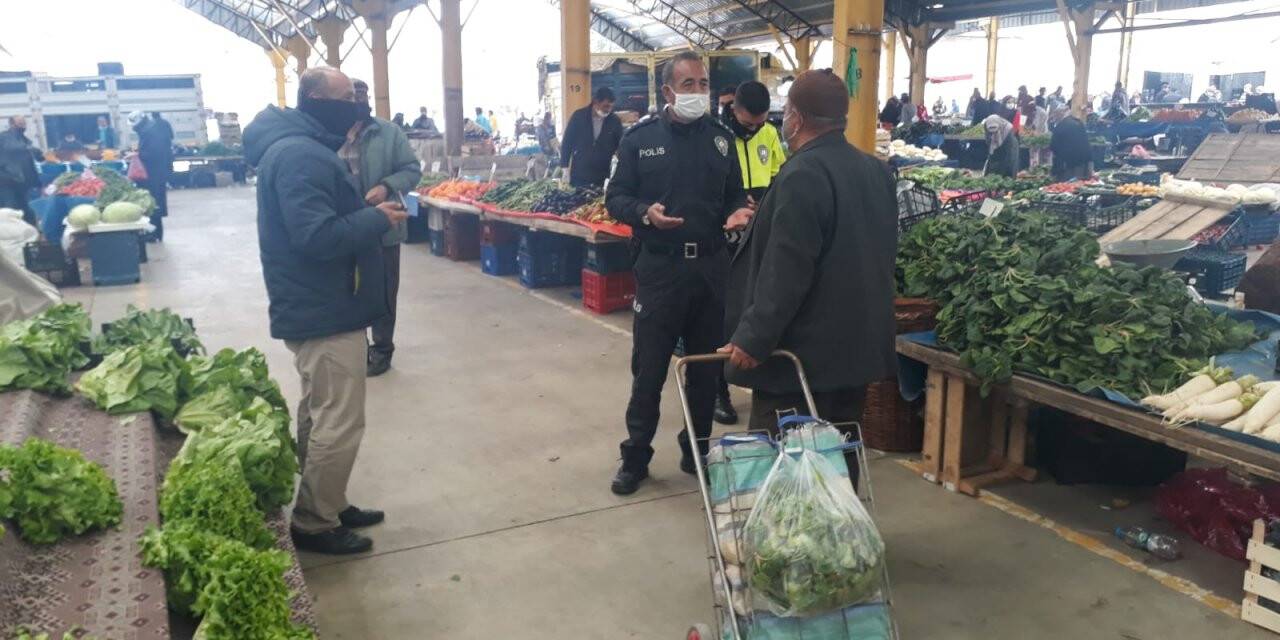 Konya'da Kovid-19 Tedbirlerine Uymayan 5 Kişiye Para Cezası Verildi