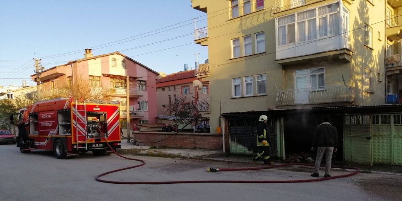 Ilgın'daki Yangında Müştemilat Kullanılamaz Hale Geldi
