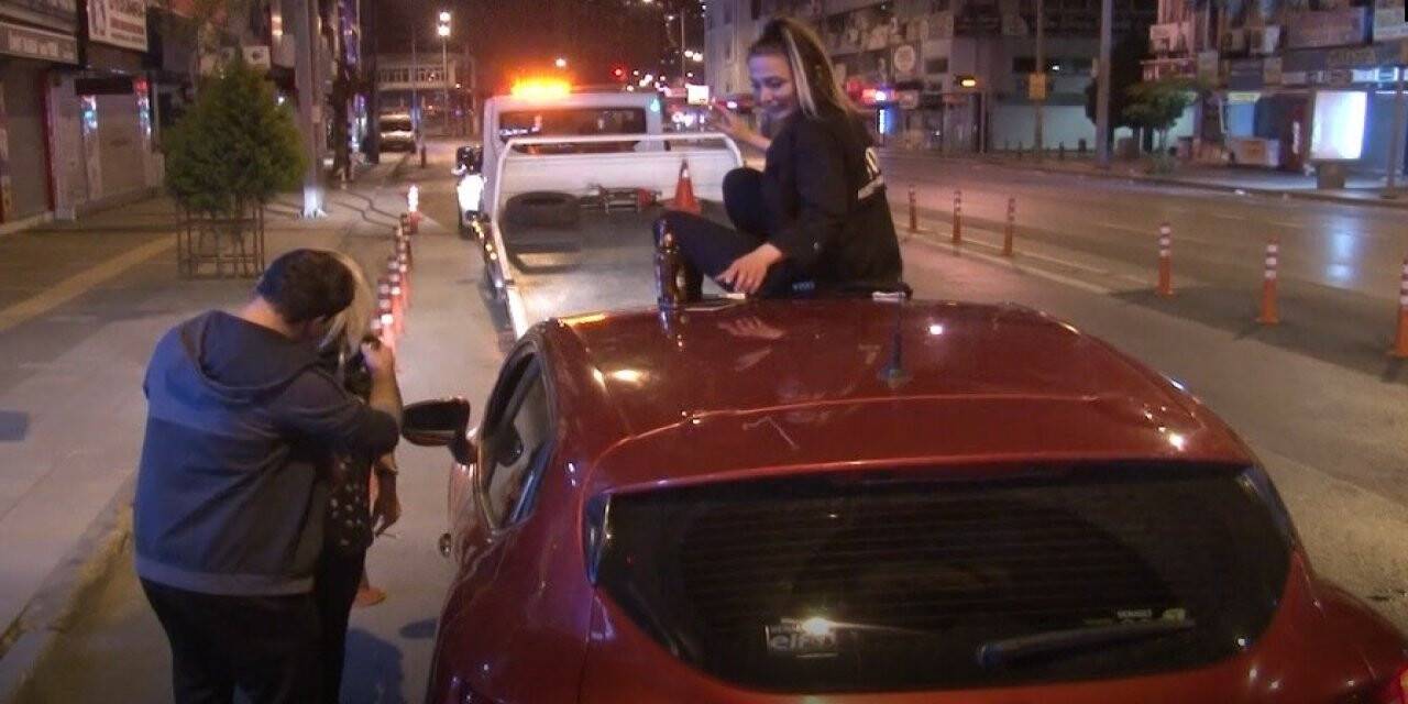 Yasağın başladığı saatlerde alkollü şahıslar ortalığı birbirine kattılar