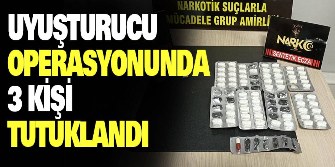 Konya'da uyuşturucu operasyonunda 3 kişi tutuklandı