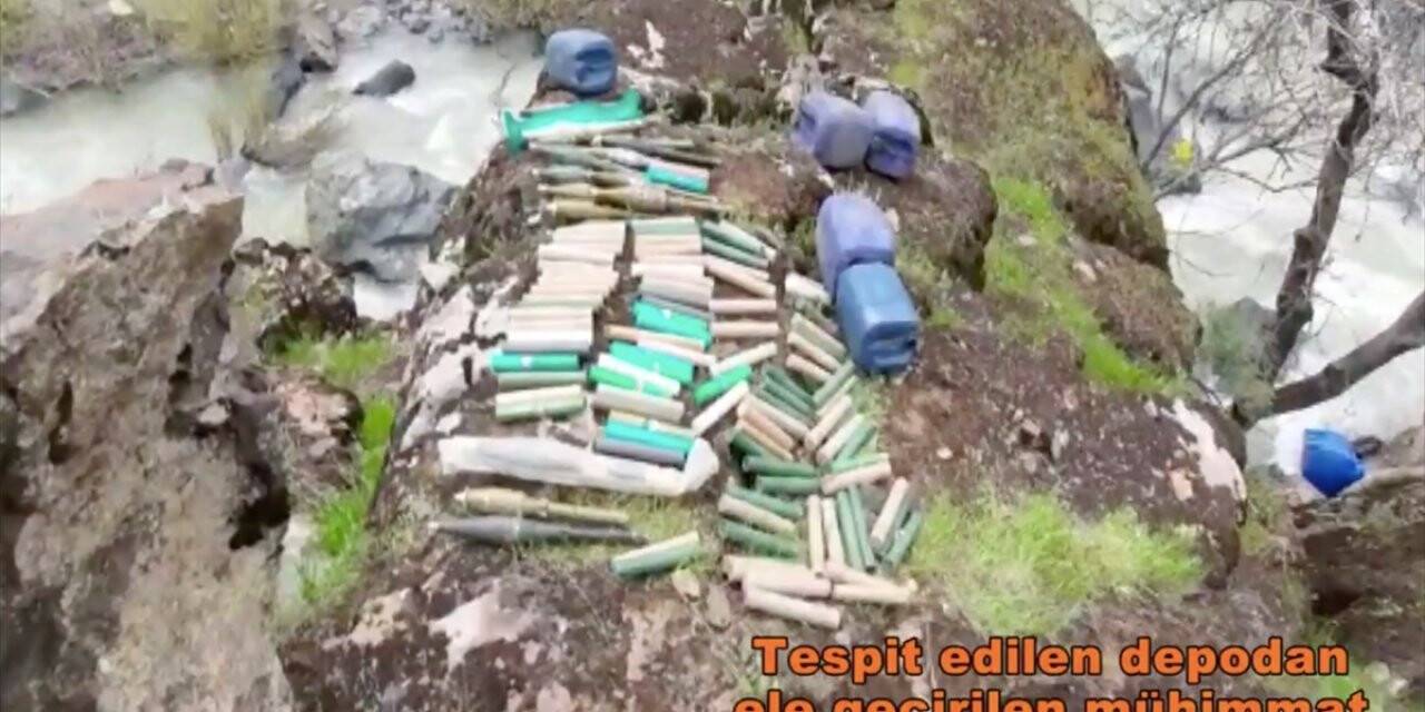 Hakurk'taki Mağaralarda Pkk'ya Ait Silah, Mühimmat Ve Yaşam Malzemeleri Ele Geçirildi