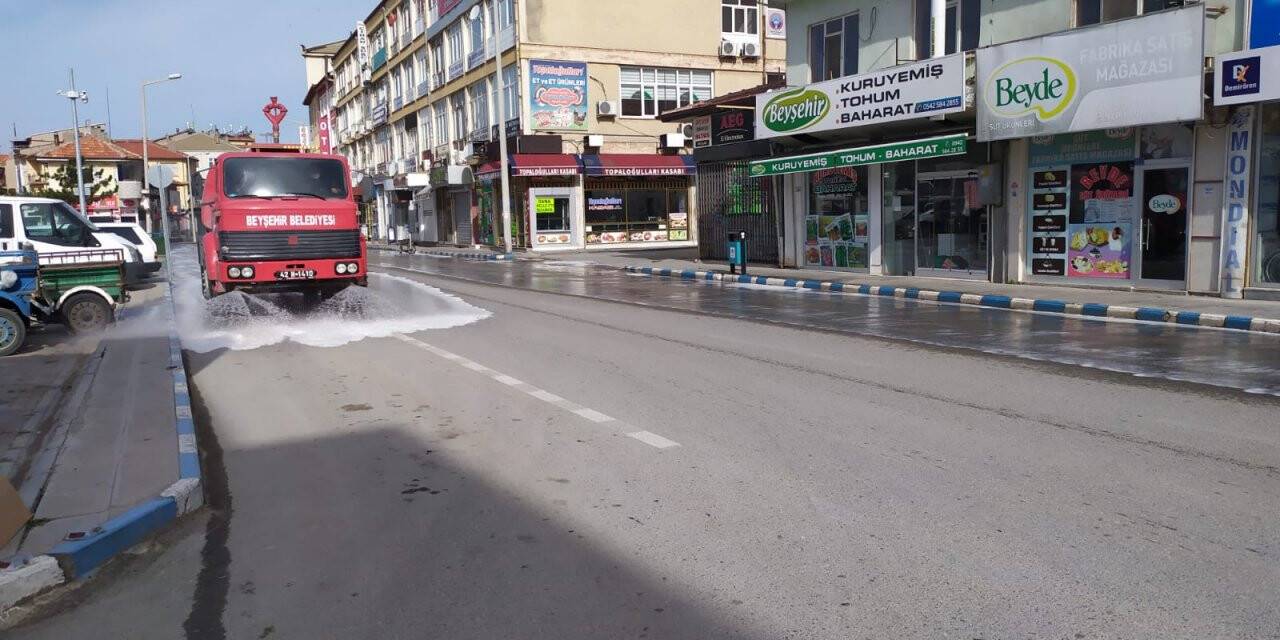 Beyşehir Belediyesi'nin Koronavirüs Mesaisi Sürüyor