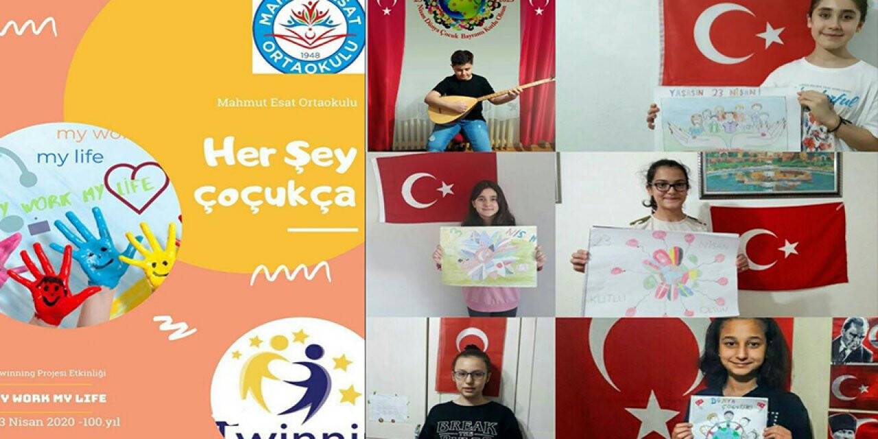 Konya'da Ortaokul Öğrencilerinden Dünya Çocuklarına Mesaj