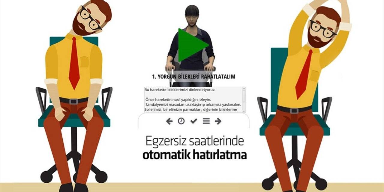 Evden Çalışanların Hareketsiz Kalmaması İçin 'egzersiz Yazılımı' Geliştirildi