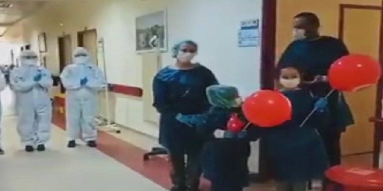 Bir  aile koronavirüsü yendi