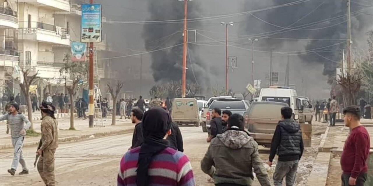 Afrin'de bomba yüklü tankerle terör saldırısı: 20 ölü