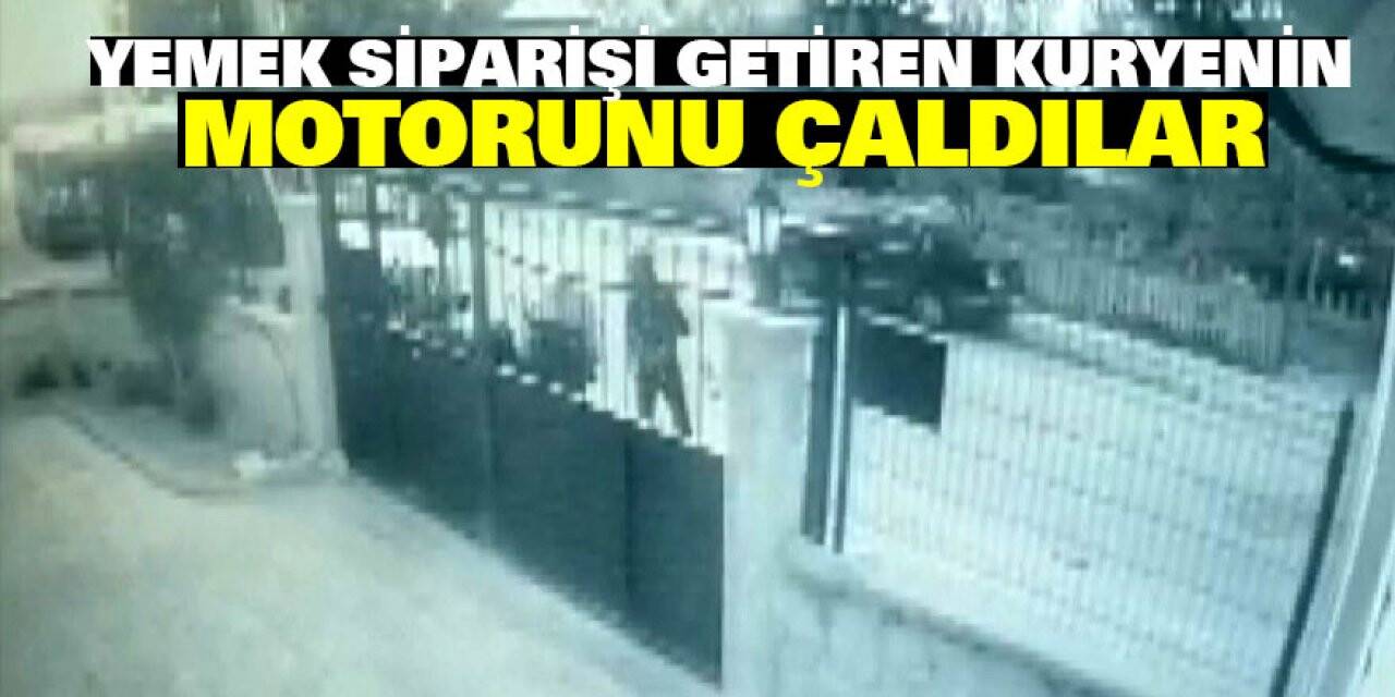 Konya'da Yemek Siparişi Getiren Kuryenin Motorunu Çaldılar