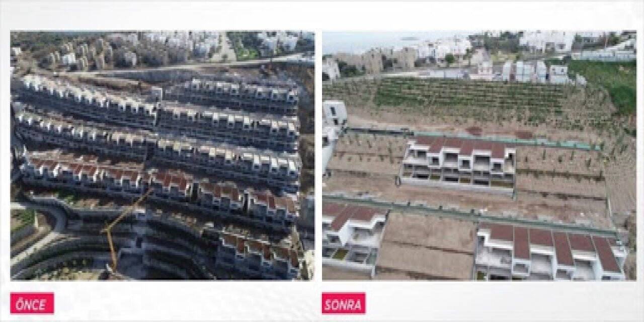 Muğla'da 18 projede 499 yapının yıkımı tamamlandı