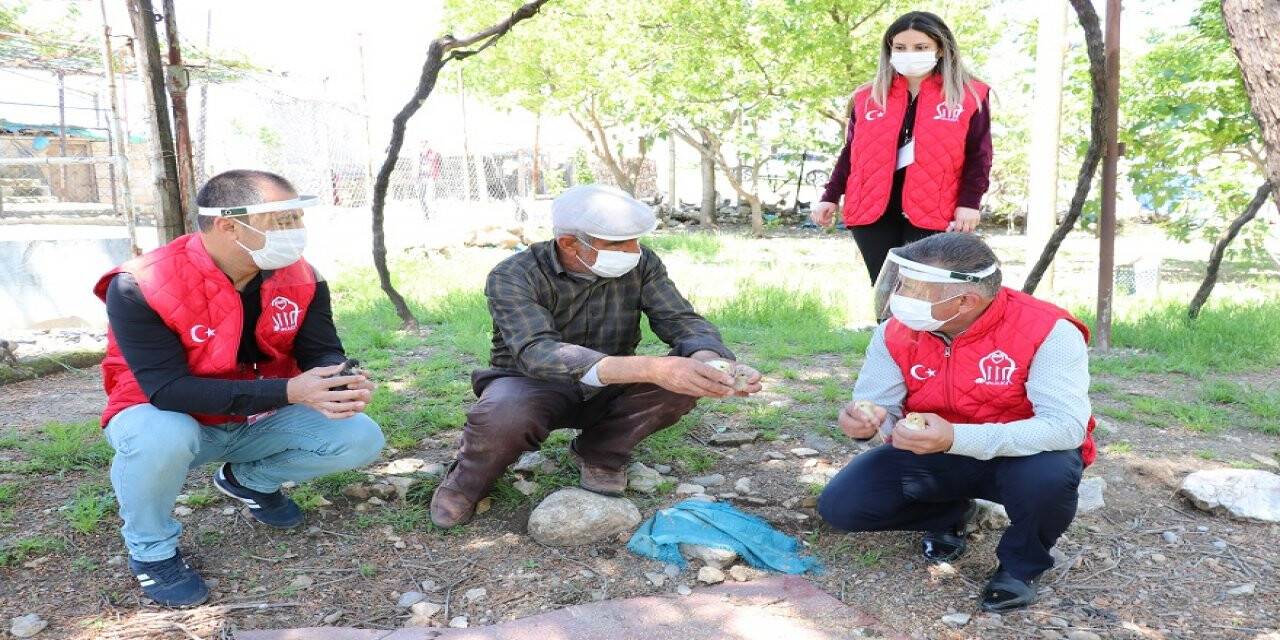 Siirt'te civcivlerin yem ihtiyacını Vefa Sosyal Destek Grubu giderdi