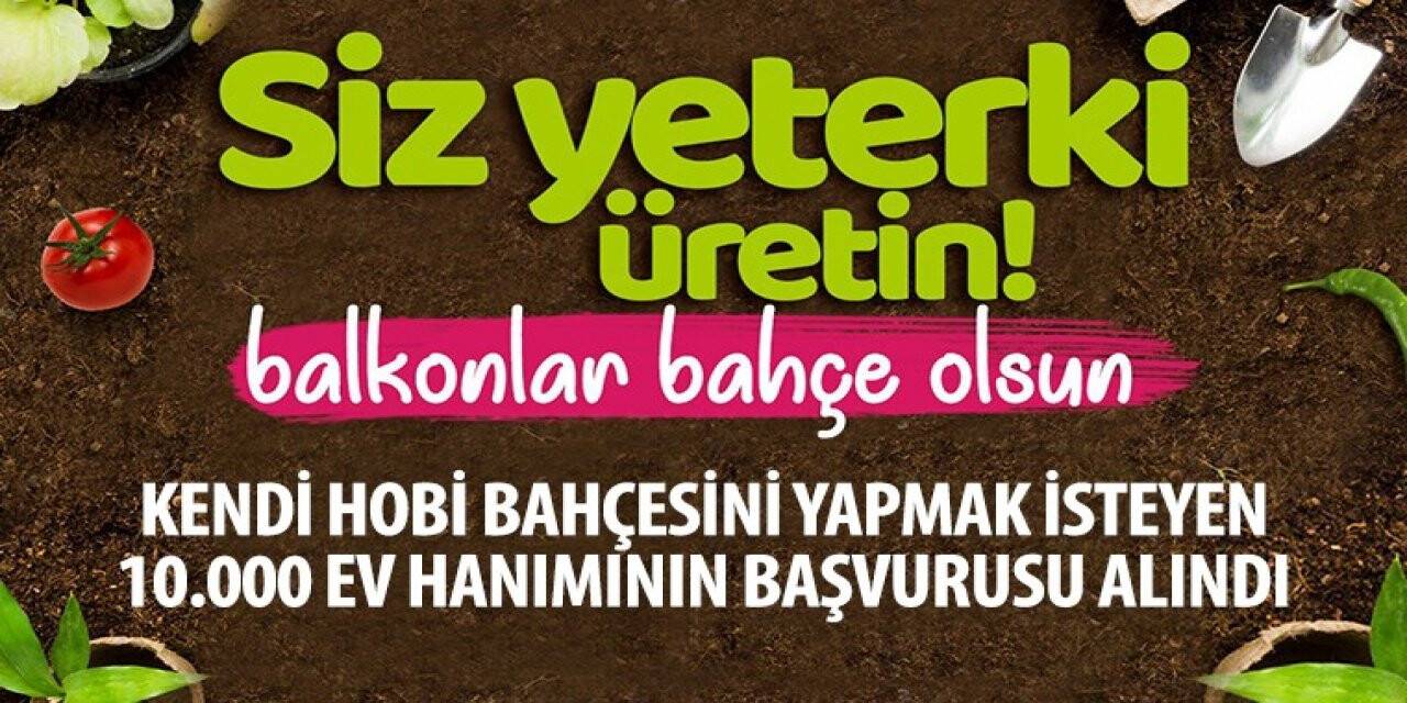 Konya Büyükşehir Belediyesinden 10 bin ev hanımına fide desteği