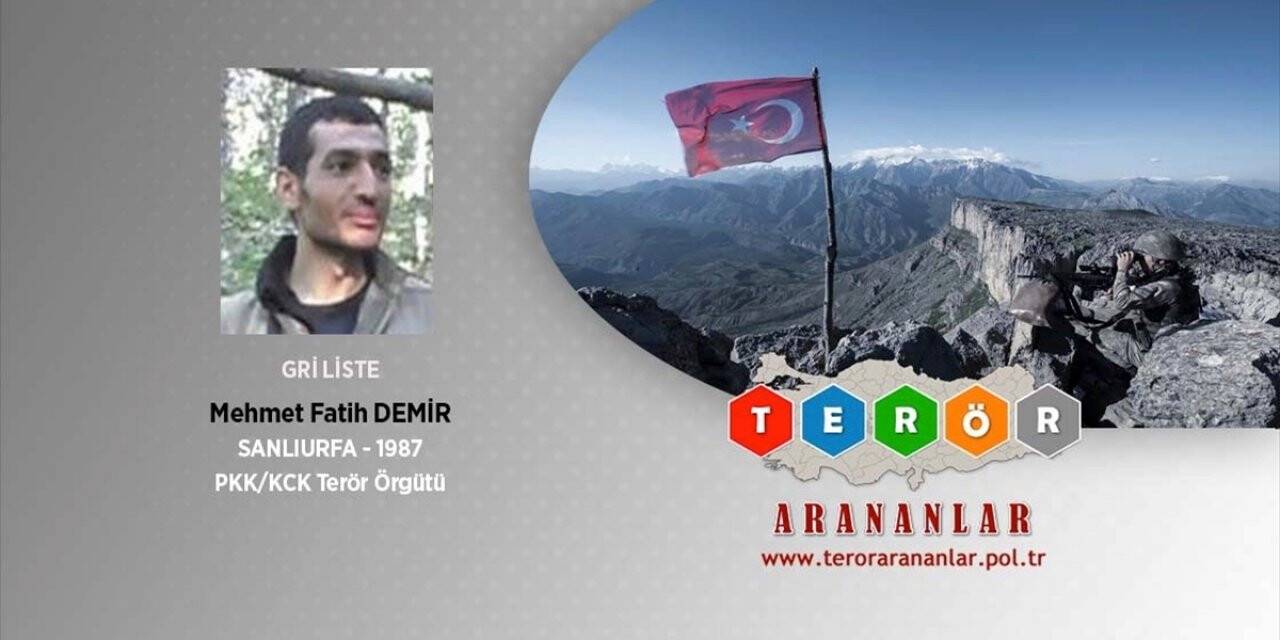 Tunceli'de etkisiz hale getirilen terörist gri listede