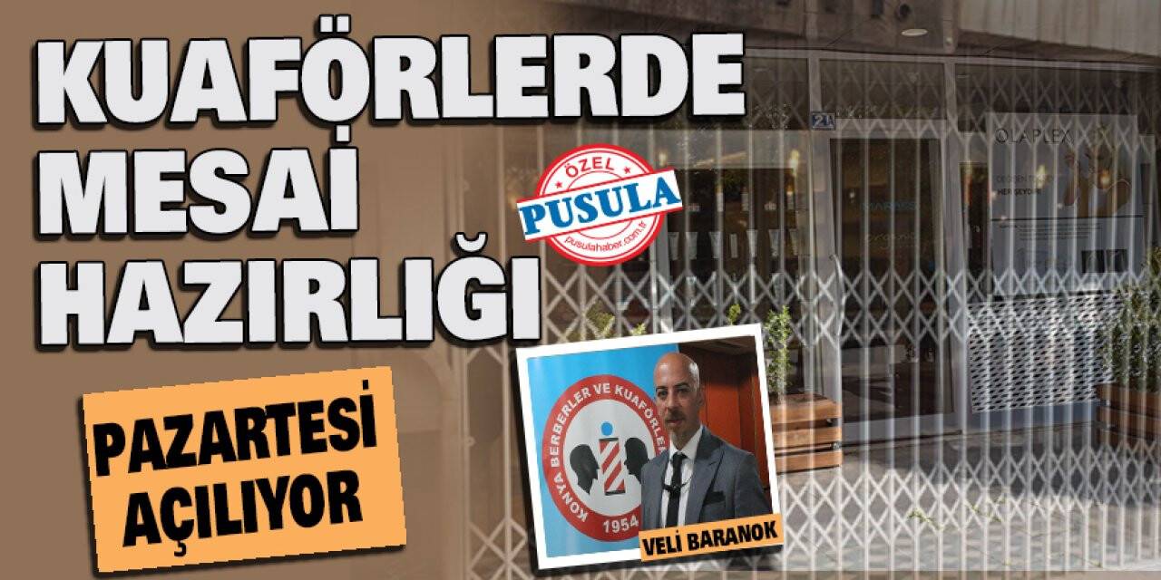 Kuaförlerde mesai hazırlığı