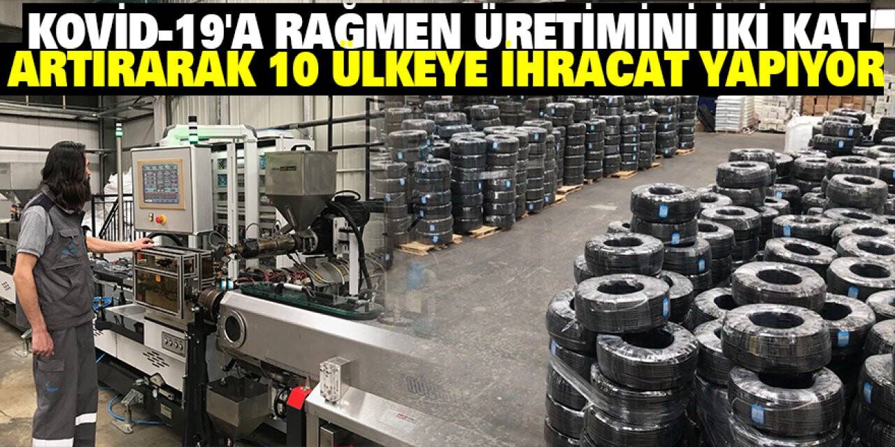Kovid-19'a rağmen üretimini iki kat artırarak 10 ülkeye ihracat yapıyor