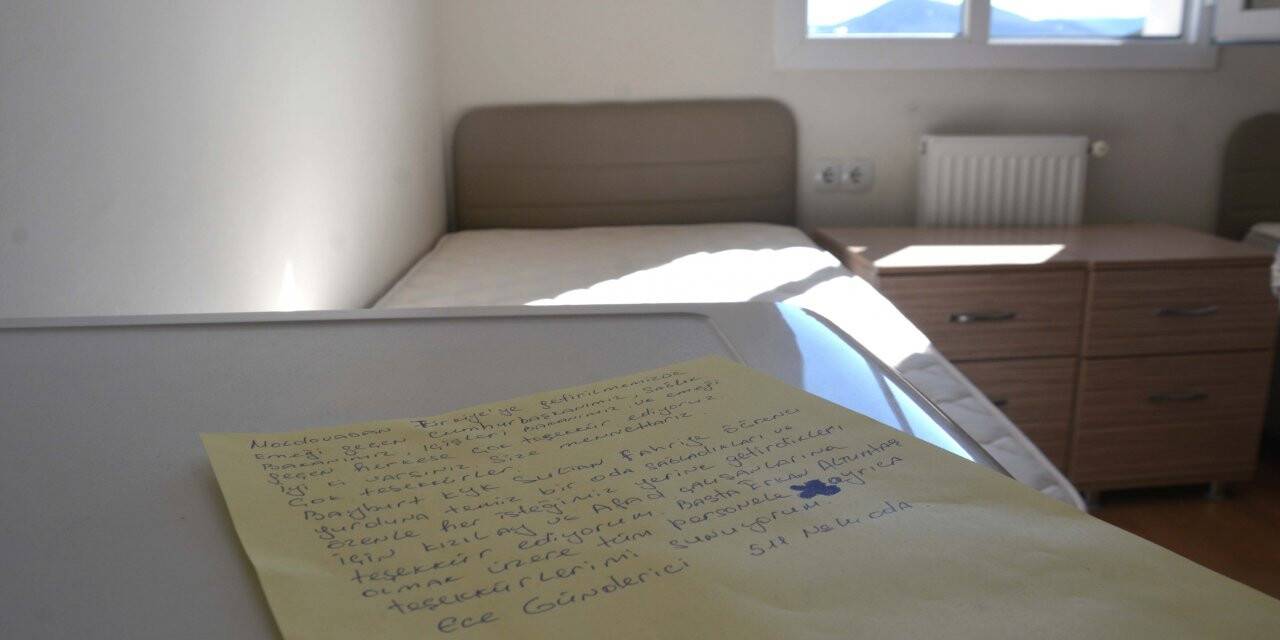 Yurtlarda karantinası biten vatandaşlar geriye memnuniyet dolu notlar bıraktı