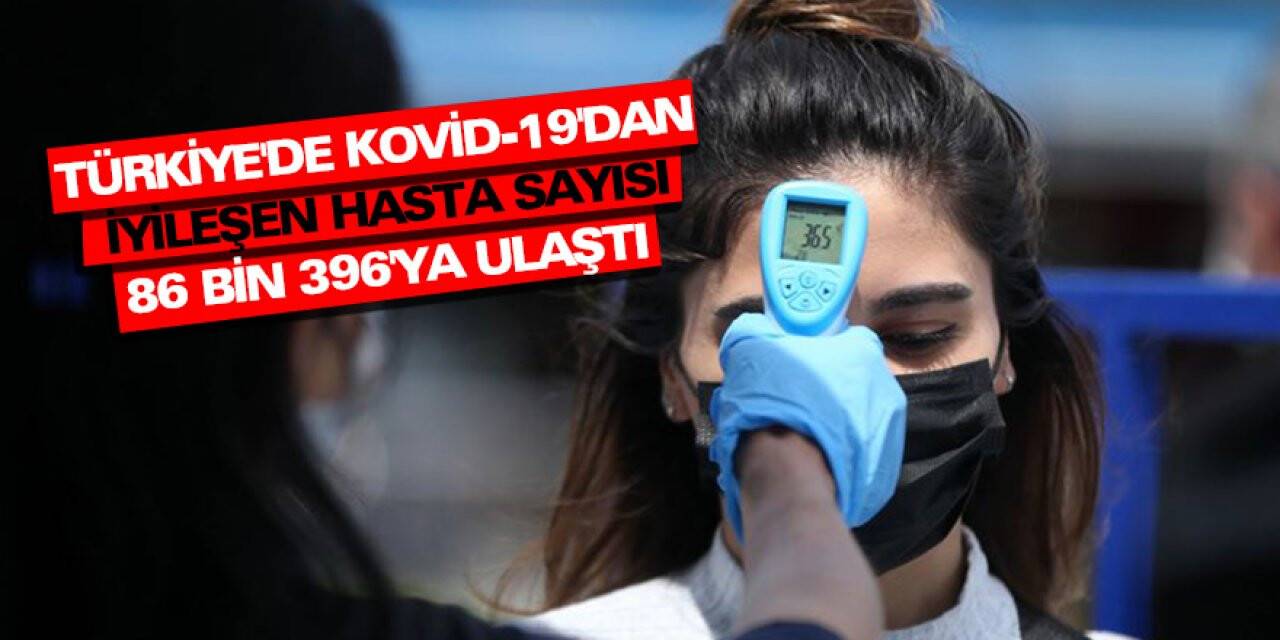 Türkiye'de Kovid-19'dan iyileşen hasta sayısı 86 bin 396'ya ulaştı