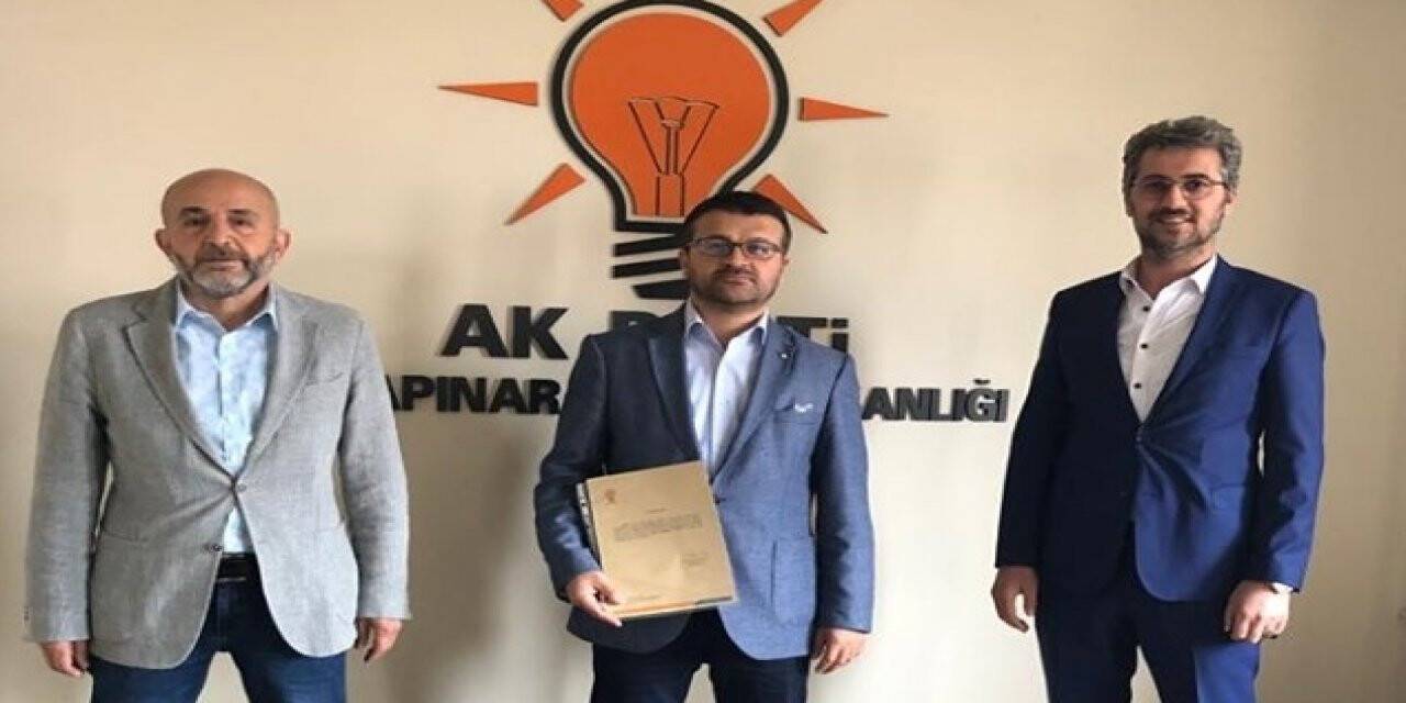 AK Parti Karapınar İlçe Başkanlığında devir teslim töreni yapıldı