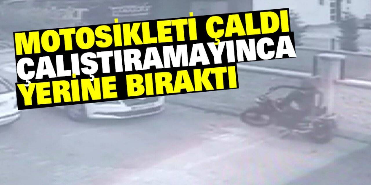Çaldığı Motosikleti Çalıştıramayınca Geri Getirip Yerine Bıraktı