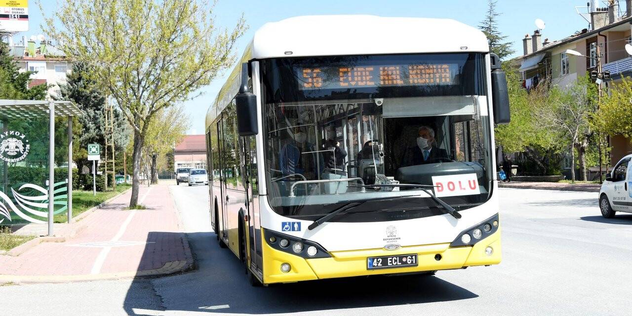 Konya'da Kovid-19 tedbirleri kapsamında toplu ulaşım araçlarında klimalar çalışmayacak