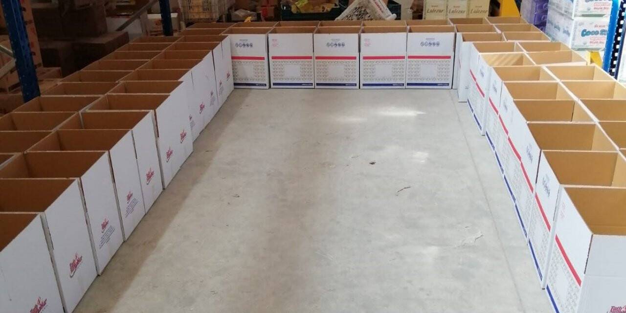 Koronavirüsten etkilenen 70 aileye gıda yardımı
