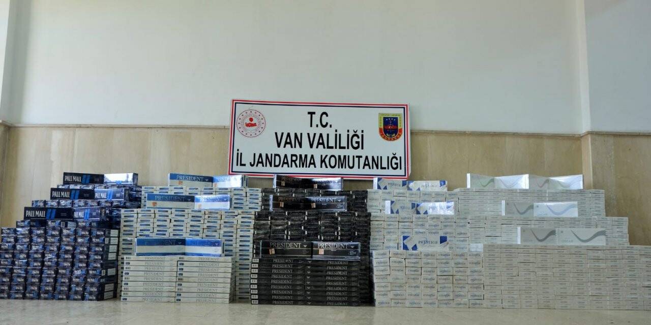 Van'da 20 bin paket kaçak sigara ele geçirildi