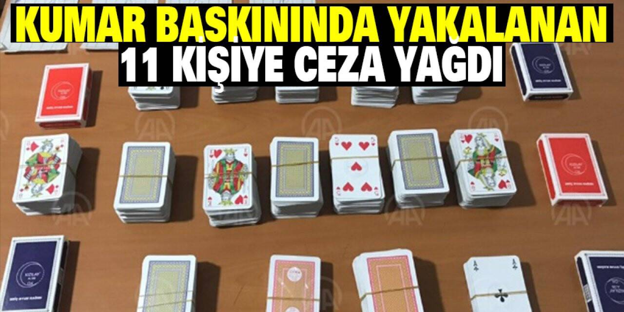 Konya'da Kumar baskınında yakalanan 11 kişiye ceza yağdı