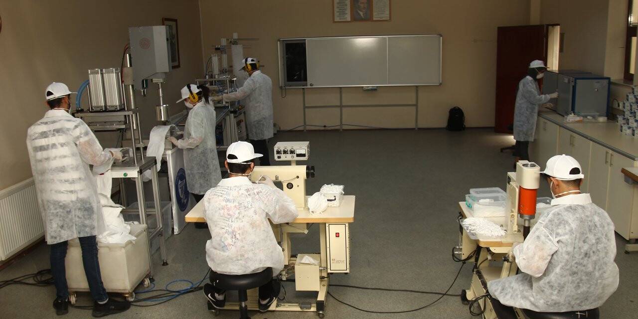 Tekirdağ'da N95 maskenin seri üretimine başlandı