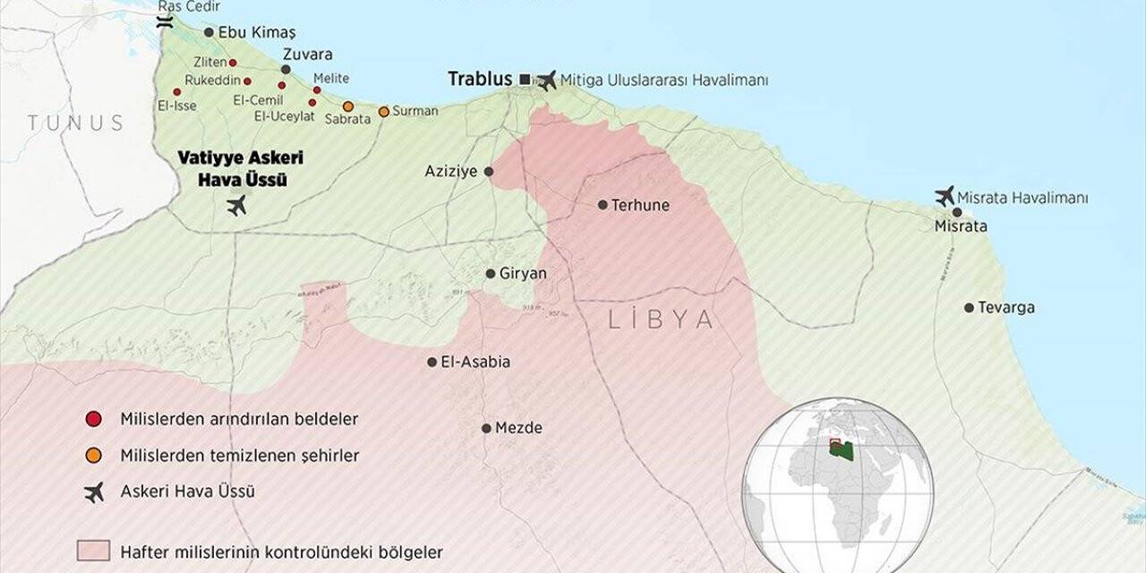 Libya ordusunun Hafter milislerinden geri aldığı stratejik nokta: Vatiyye Üssü