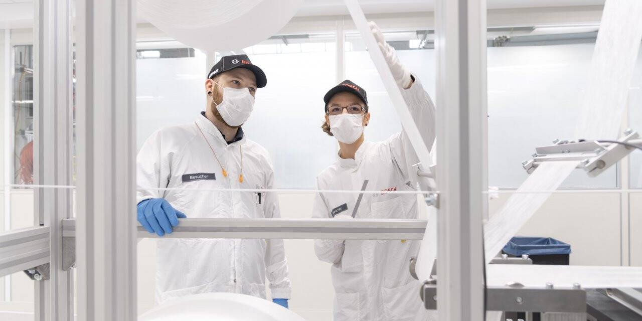 Bosch, tam otomatik maske üretim hattını hayata geçirdi