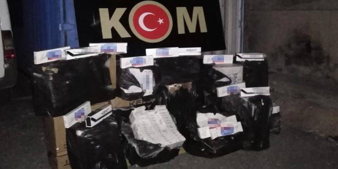 Van'da evin gizli bölmesinde 7 bin paket kaçak sigara ele geçirildi