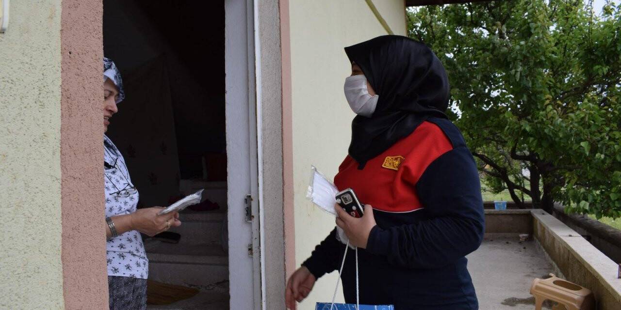 Yahşihan'da 2. etap maske dağıtımı tamamlandı