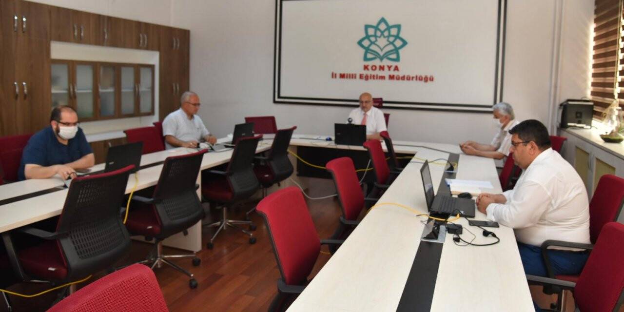 Konya Milli Eğitim’de video konferans toplantı