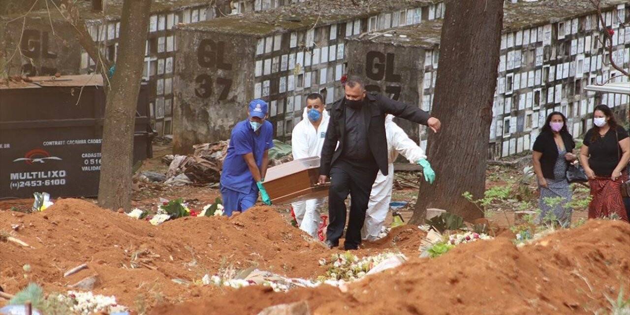 Brezilya'da Kovid-19 nedeniyle son 24 saatte 1001 kişi hayatını kaybetti