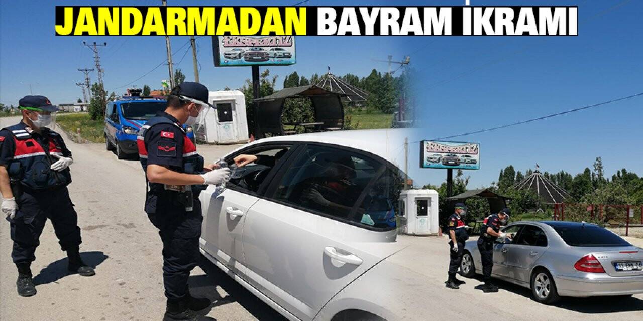 Jandarmadan bayram ikramı